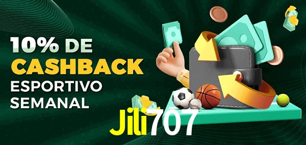 10% de bônus de cashback na Jili707